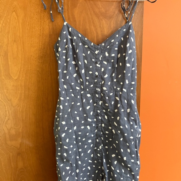 Abercrombie & Fitch Blue Spot Sundress with Tie Shoulders - Picture 2 of 6